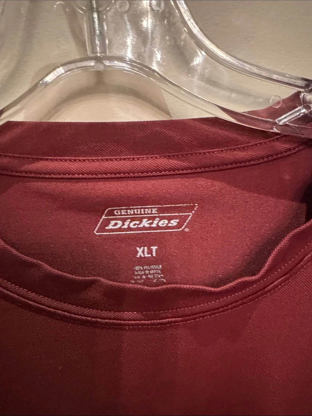 Dickies Short Sleeve Pocket Tee in Maroon